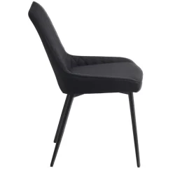 Esszimmergruppe mit Microfaser-Stühlen - Dascalo (fünfteilig)