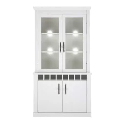 Esszimmermöbel Kombi in weißer Holzoptik Pinie - Liancos (vierteilig)