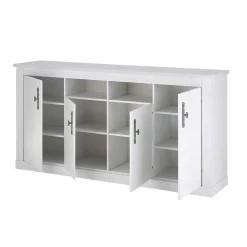 Esszimmerschrank Set in weißer Holzoptik Pinie - Liancos (dreiteilig)