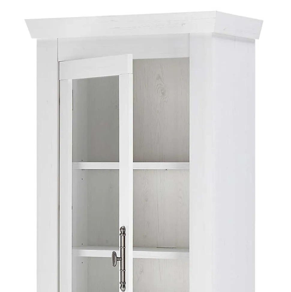 Esszimmerschrank Set in weißer Holzoptik Pinie - Liancos (dreiteilig)