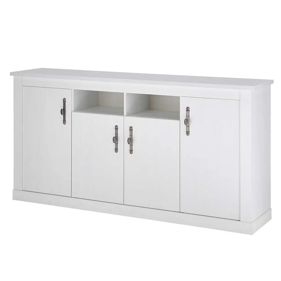 Esszimmerschrank Set in weißer Holzoptik Pinie - Liancos (dreiteilig)