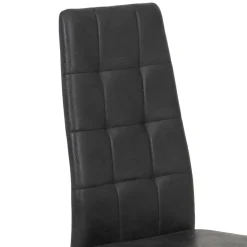 Esszimmerstühle in Anthrazit Microfaser - Furciano (2er Set)