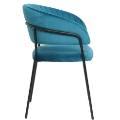 Esszimmerstühle in Türkis & Schwarz - Vakuum