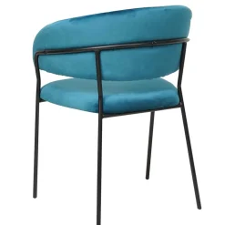 Esszimmerstühle in Türkis & Schwarz - Vakuum