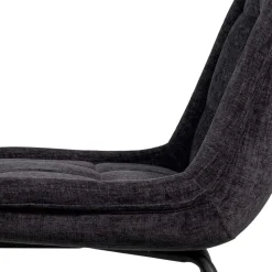 Esszimmerstuhl in Dunkelgrau Samt - Asne (2er Set)