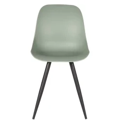 Esszimmerstuhl in Graugrün Kunststoff - Stana (2er Set)