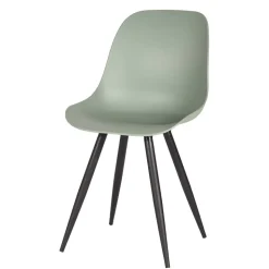 Esszimmerstuhl in Graugrün Kunststoff - Stana (2er Set)