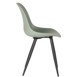 Esszimmerstuhl in Graugrün Kunststoff - Stana (2er Set)