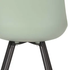 Esszimmerstuhl in Graugrün Kunststoff - Stana (2er Set)