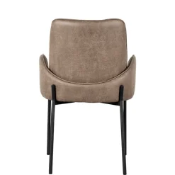 Esszimmerstuhl in Taupe Microfaser - Ordinia (2er Set)