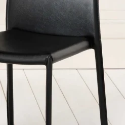 Esszimmerstuhl Luise in Schwarz (4er Set)