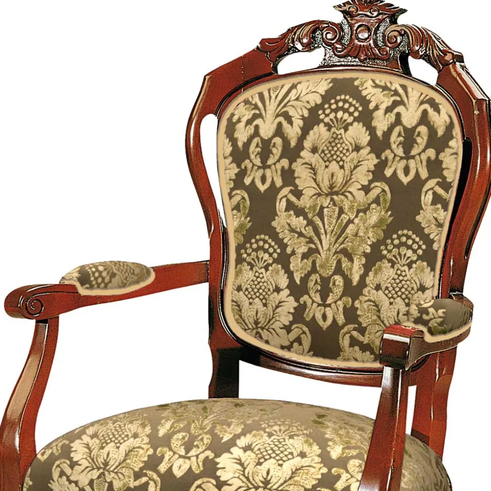 Esszimmerstuhl mit Armlehnen im Barockstil - Vennezo