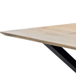 Esszimmertisch aus Wildeiche mit Schweizer Kante - Ashron