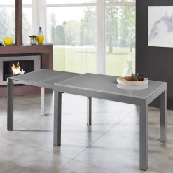 Esszimmertisch in Grau Florian ausziehbar von 120cm auf 350cm