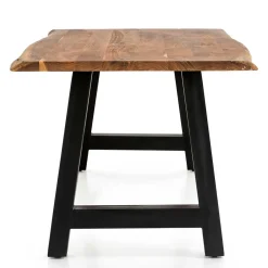 Esszimmertisch mit Naturkante und A-Design-Gestell - Viradossa