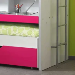 Etagenbett Nina in Weiß-Pink