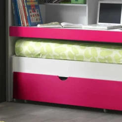 Etagenbett Nina in Weiß-Pink