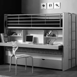 Etagenbett Nowy in Weiß-Blau