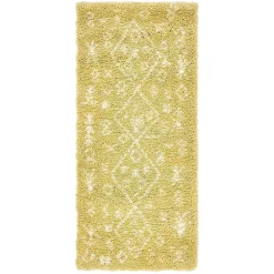 Ethno Läufer oder Teppich in Gelb & Creme - Kareta