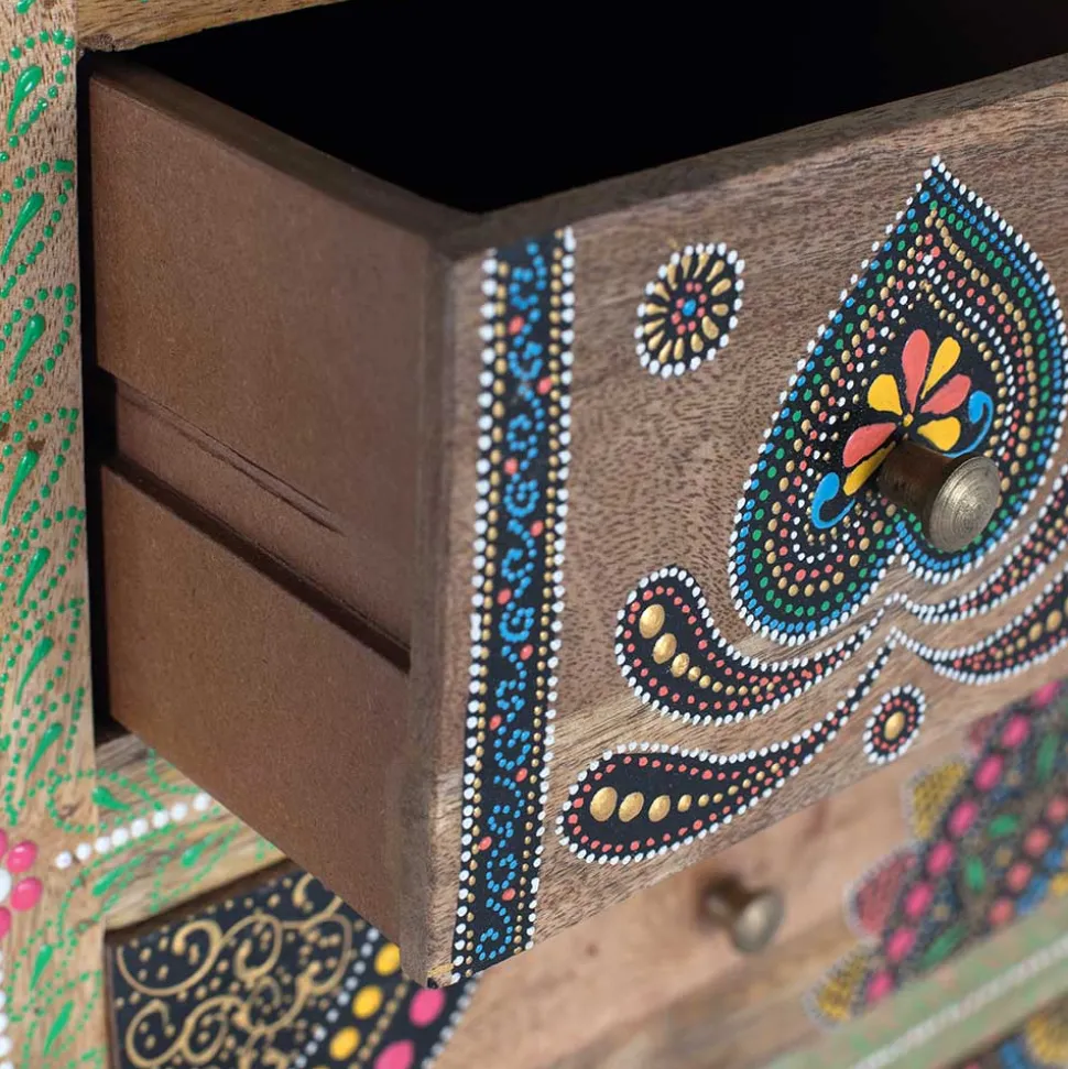 Ethno Style Highboard handbemalt - Azua