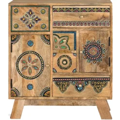 Ethno Style Kommode mit fünf Schubladen - Azua
