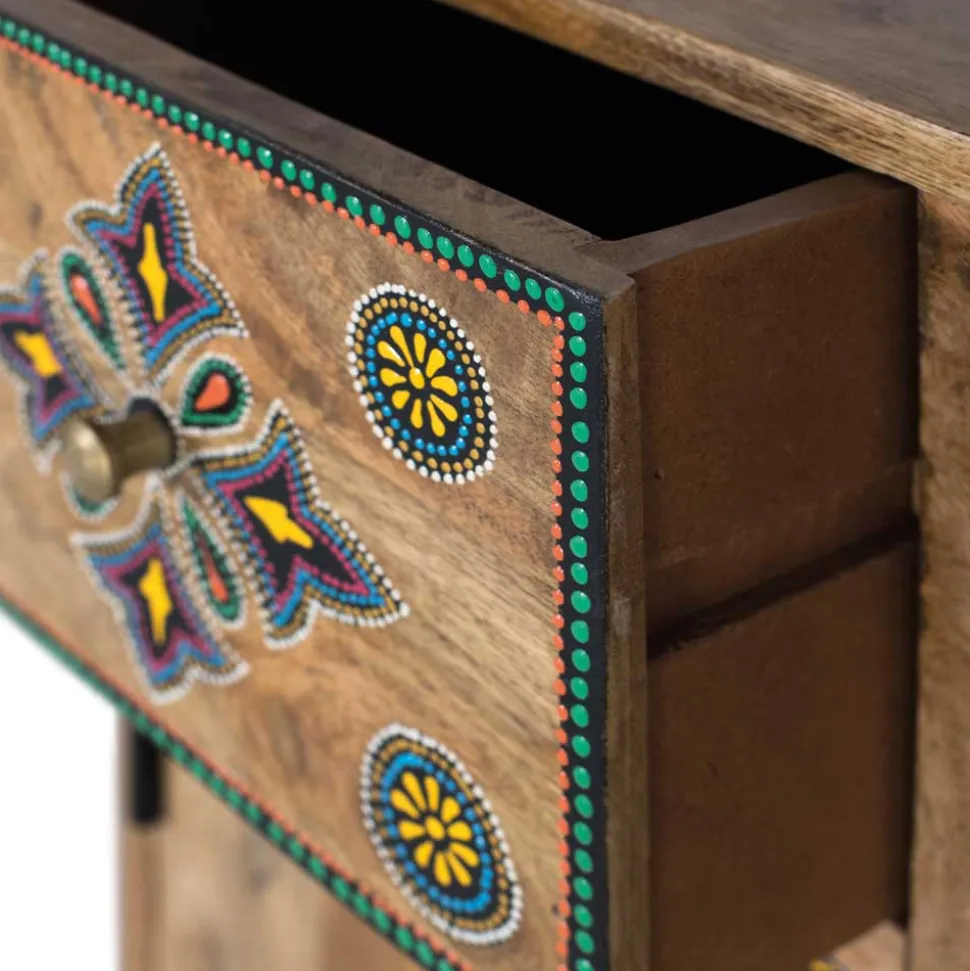 Ethno Style Kommode mit fünf Schubladen - Azua