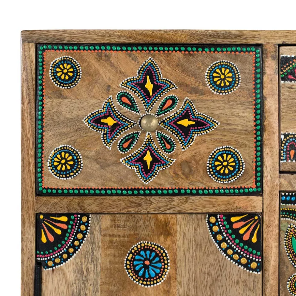 Ethno Style Kommode mit fünf Schubladen - Azua