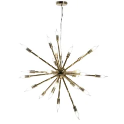 Extravagante Designer Hängelampe in Messingfarben - Enka