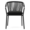 Extravagante Gartenstühle in Schwarz - Onna (4er Set)