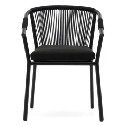 Extravagante Gartenstühle in Schwarz - Onna (4er Set)