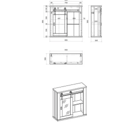 Extravagante Küchenmöbel inklusive Theke - Eture (sechsteilig)