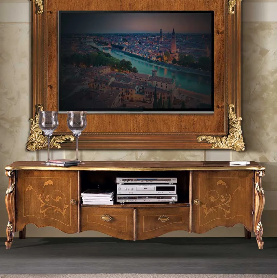 Extravagante TV Anbauwand Möbelset - Carlenna (vierteilig)