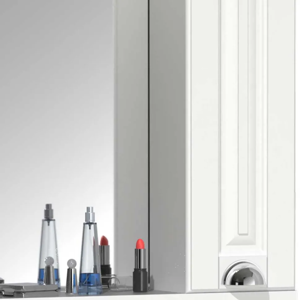 Extravaganter Bad Spiegelschrank in Weiß - Akira