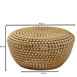 Extravaganter Couchtisch in Gold aus Alu - Westerland