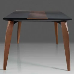 Extravaganter Tisch in Schwarz & Nussbaum - Raidow