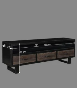 Factory TV Board mit drei Schubladen & Fach - Vebugran