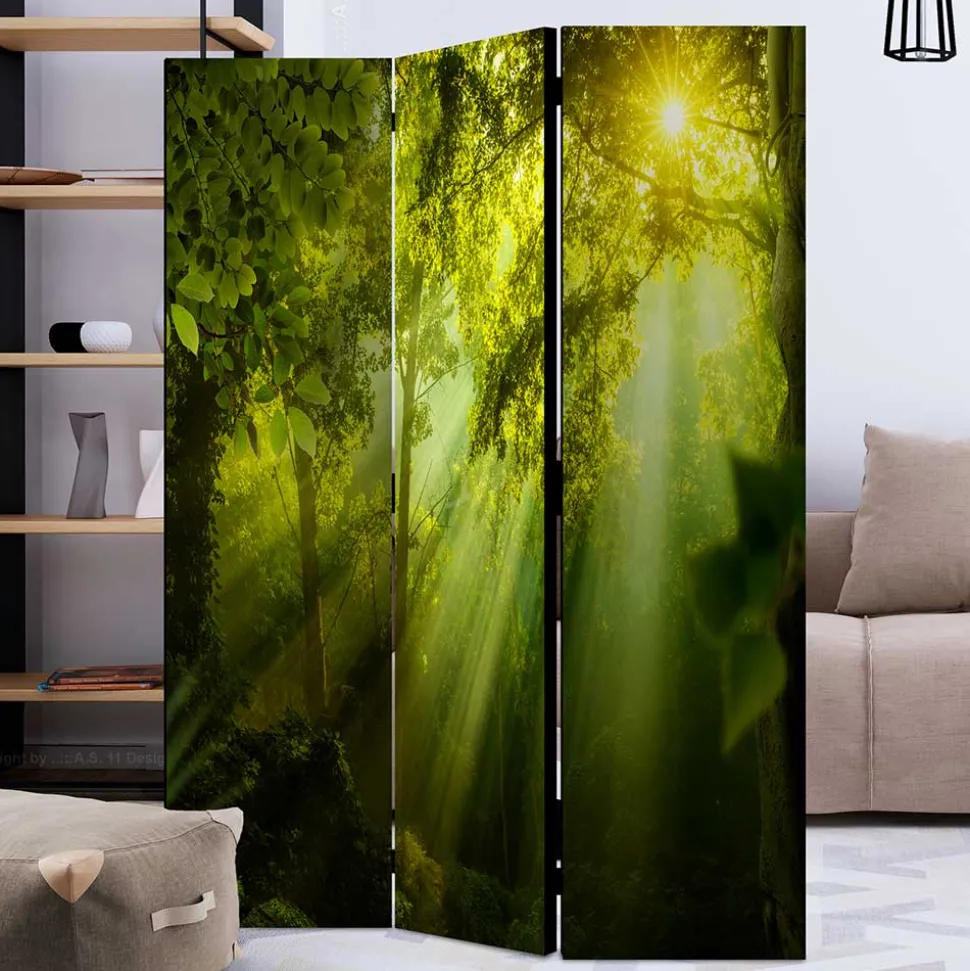 Faltbarer Paravent Wald & Sonne - Pulany