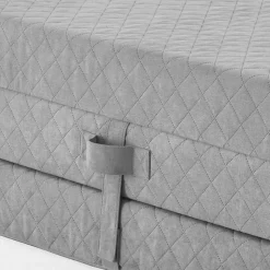 Faltmatratze Polsterhocker in Grau Stoff - Samba