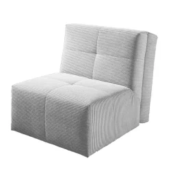 Faltsessel in Silber Grau Cord - Levanton