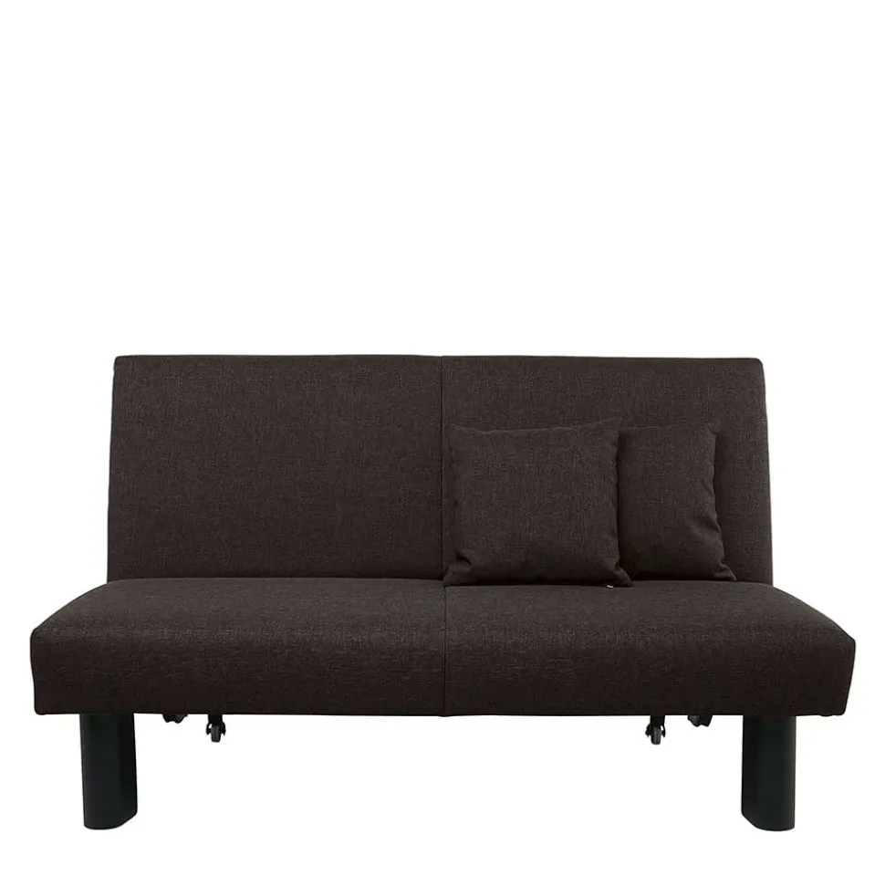 Faltsofa in Dunkelbraun Stoff - Satorinu