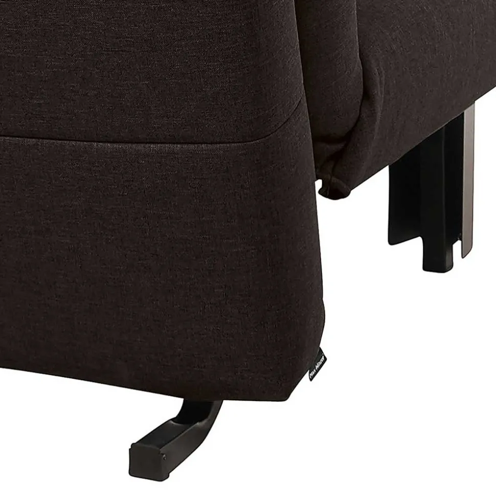 Faltsofa in Dunkelbraun Stoff - Satorinu