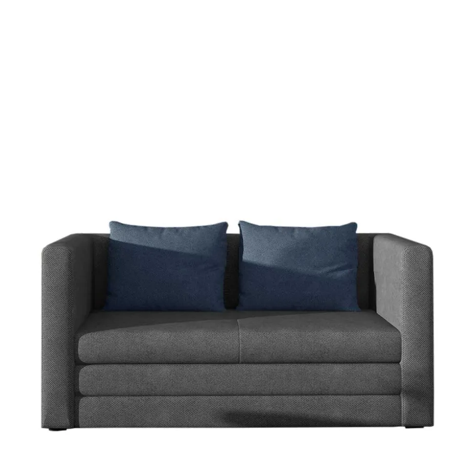 Faltsofa in Grau und Jeansblau - Cancun