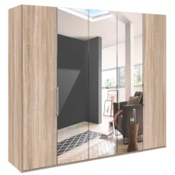 Falttüren Kleiderschrank mit Spiegel - Zayun