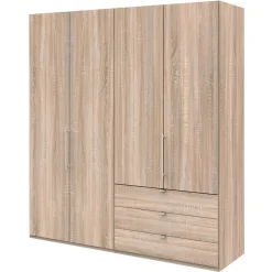 Falttüren-Schlafzimmerschrank mit drei Schubladen - Zayun