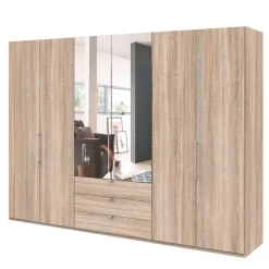 Falttüren-Schlafzimmerschrank in Eiche Sägerau - Zayun