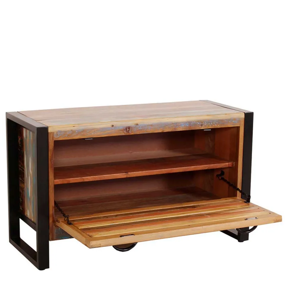 Farbenfrohe Flureinrichtung im Shabby Chic - Vosbadus (vierteilig)