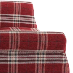 Federkern Küchensofa in Rot kariert - Sinael