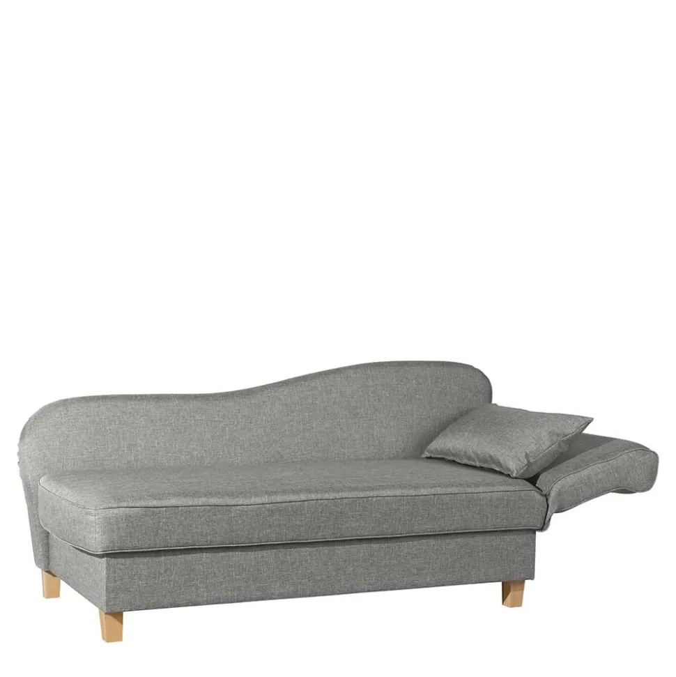 Federkern Polsterliege in Hellgrau mit Buche - Zadella