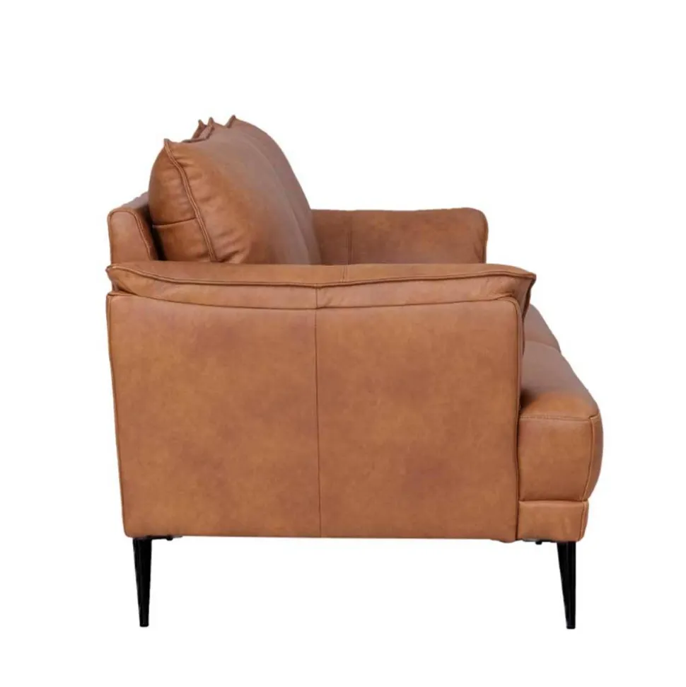 Federkern Wohnzimmersofa aus Echtleder - Zierra