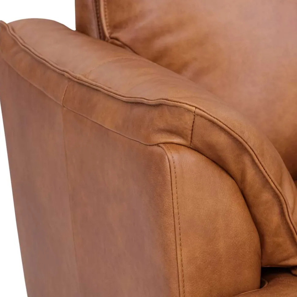 Federkern Wohnzimmersofa aus Echtleder - Zierra